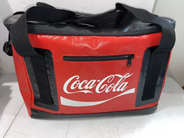 2000 Coca Cola PVC  Insulated Lunch Or 6 Pack Cooler Bag NICE!