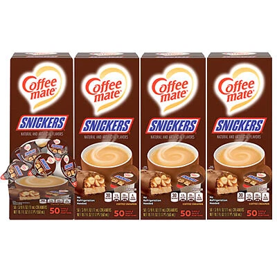Coffee mate CREAMER,SNICKERS,200CT 12384196  Coffee mate 12384196 050000329199