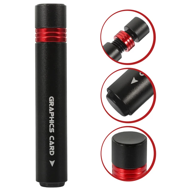 Support Carte Graphique Réglable – Noir, Hauteur 25,5-50 Mm, Silicone & Fer, Anti-affaissement