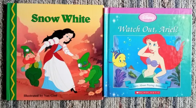 Disney's Snow White & Watch Out, Ariel The Little Mermaid Children's Book