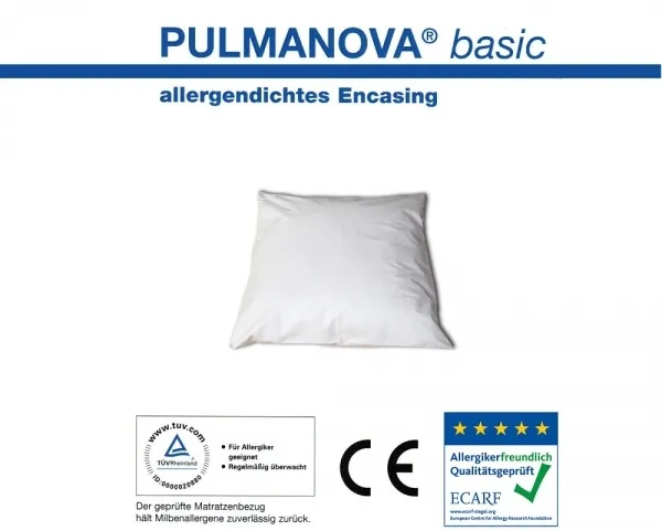 Pulmanova basic Kissenbezug 35x40 cm Allergiker Milben Encasing Zwischenbezug