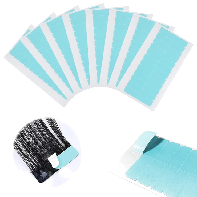 72 Stück Hair Extension Klebebänder – Doppelseitig, Transparent & Wasserfest Für Tape-In Verlängerungen