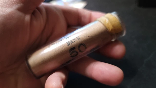 Sealed Roll of 1936 D Lincoln Wheat Cent 1c Original Bank Wrapped in Sealed Tube