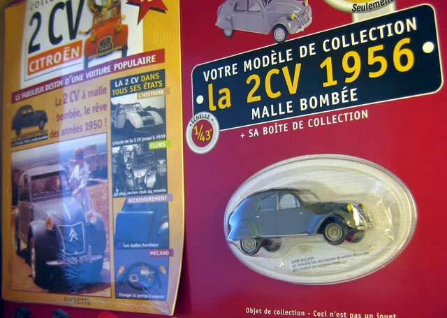 Citroën 2CV Blanche Et Bleu - Voiture Miniatures Norev 1/43