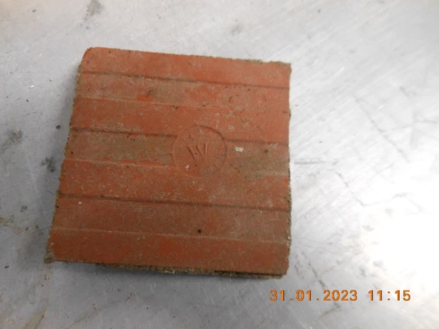 20  reclaimed antique Victorian quarry floor tiles red terracotta  * 3