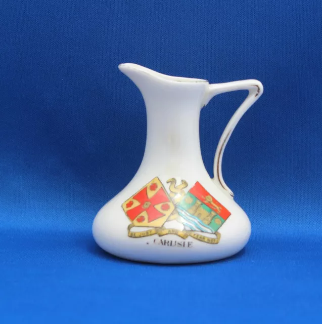 English Porcelain Crested Grafton China Souvenir "Carlisle" Crest