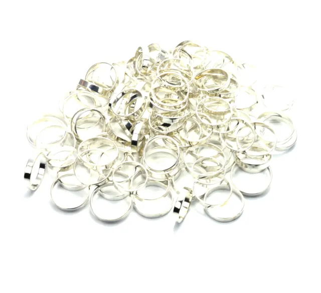 Wholesale 151Pc 925 Solid Sterling Silver Plain Ring Lot S674