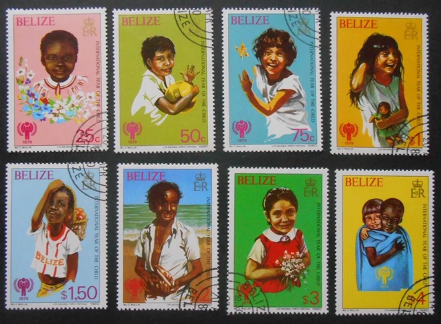 Belize 1979, Mi. 475-482, Jahr des Kindes, gestempelt