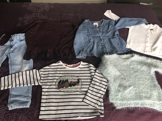 Pacchetto abbigliamento per ragazze alcuni nuovissimi Next River Island in ottime condizioni età 5