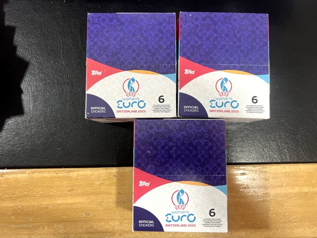 Topps Euro Women Switzerland 2025 - Starterpack + 3 Packs + Komplett set med lösa stickers
