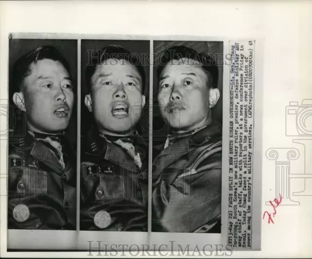 1961 Press Photo Lt. Gen. Chang Do-young, South Korea's new ruler in Seoul