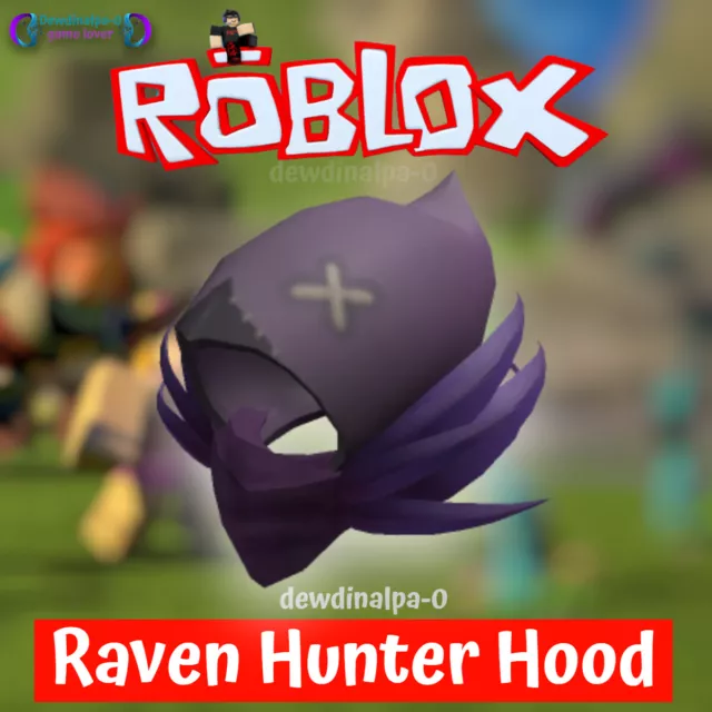 Raven Hunter Hood Accessory ROBLOX, FAST DELIVERY, REGION FREE