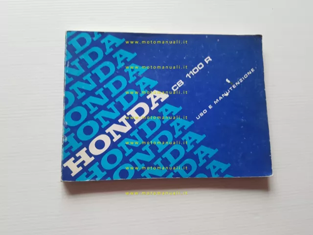 Honda CB 1100 R 1982 manuale uso manutenzione ITALIANO originale