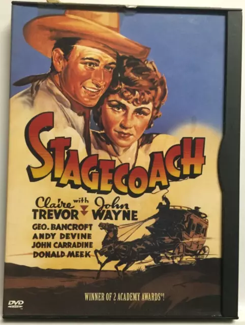 Stagecoach [1939] (DVD,1997,Unrated)w/Original Snapcase! John Wayne,Great Shape!