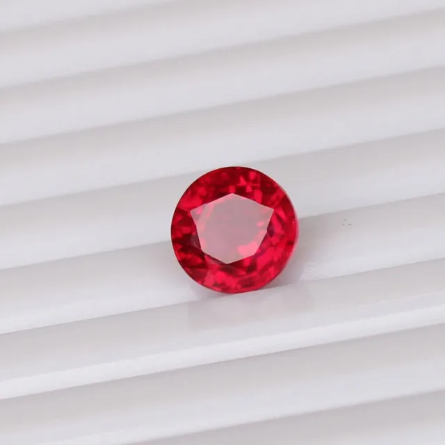 6.45 Ct. Natural Blood Red Ruby Mozambique Round Cut Loose Gemstones Precious
