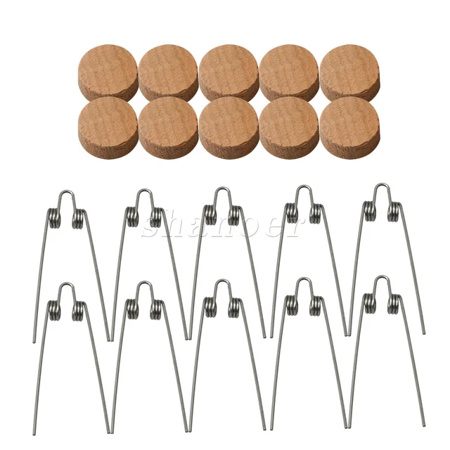 Spit Valve Cork Mat & Water Key Spit Valve Spring for Trombone Set of 10