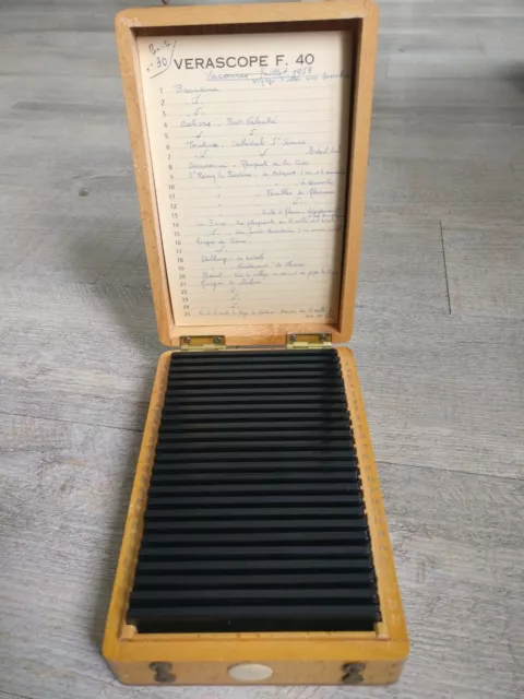 Rare Verascope F 40 Stereoscope 25 Views Colors July 1958 Various South France