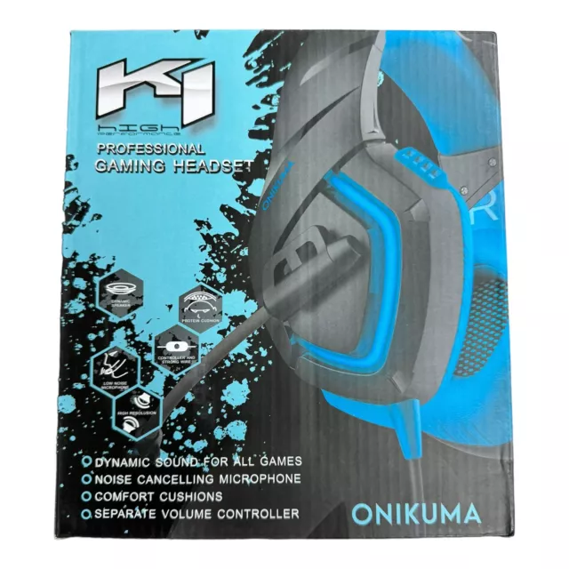 ONIKUMA K1 Mic Pro Gaming Headset Bass Surround Stereo for PC PS4 Slim Xbox One