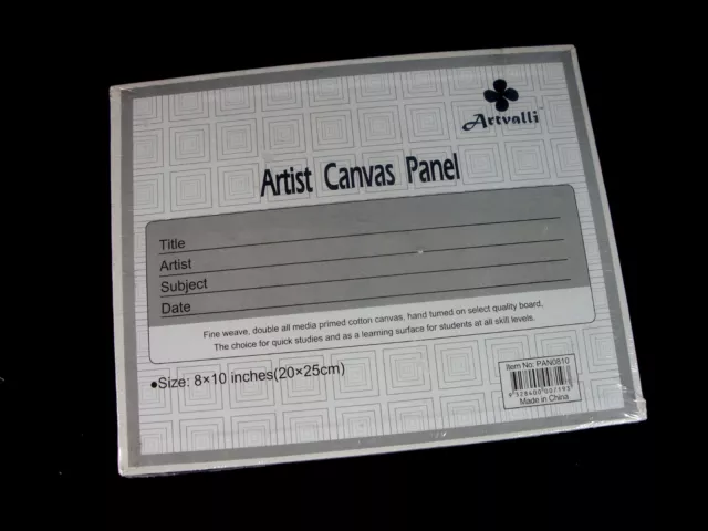 12 Blank 8"x10" Artist Canvas Panel Panels Board Art Drawing Wholesale Bulk Lots 3