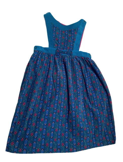 Vintage Laura Ashley Mother And Child Pinafore Dress Corduroy Age 7-8 Vgc