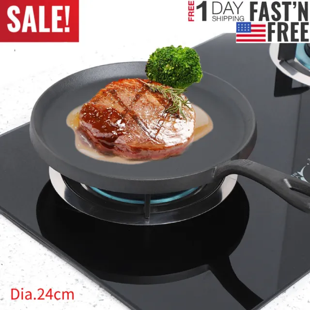7.5" Round Double Side Non-stick Flip Frying Pan Fried Egg Pancake Maker Cooking