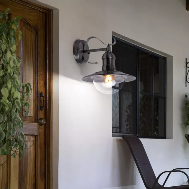Außenleuchte Wandlampe LED dimmbar Edelstahl Laterne Haustür Wandleuchte Vintage