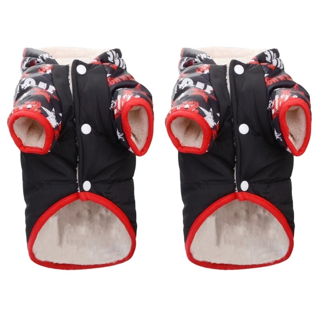 pet dog vest Set 2 Warme Baumwollweste Halten Hundejacke Mit Sternendruck