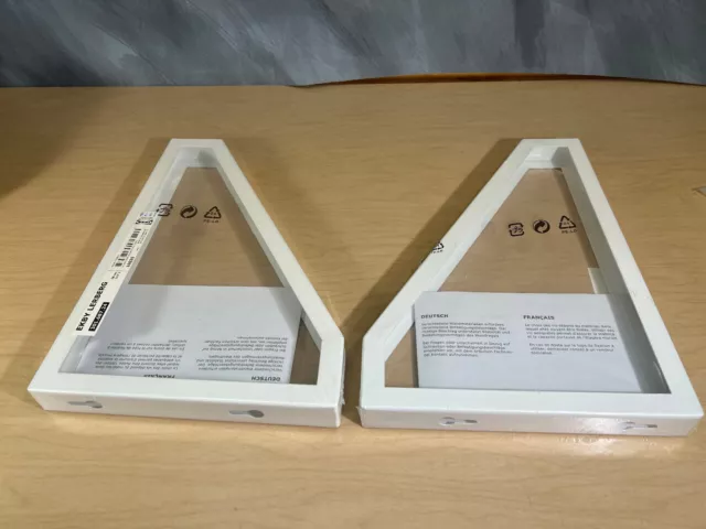 Lot Of 2 New IKEA Ekby Lerberg Metal Shelf Brackets 11 inch 28cm 301.687.24
