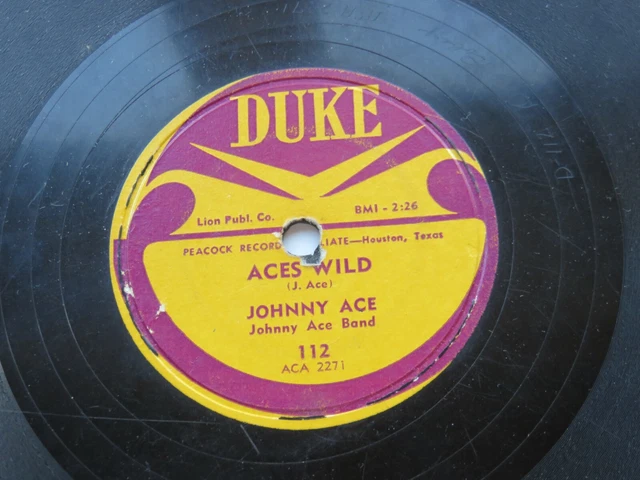 Johnny Ace 1954  Usa  78   The Clock   Aces Wild     Duke 112