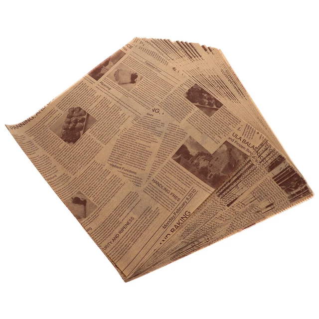 100 Sheets Food Wrap Paper Greaseproof Sandwich Paper For Hamburgers French