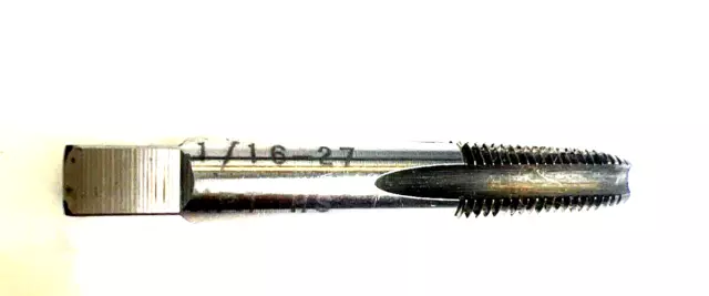 H.w.co  1/16-27 Npt Standard Pipe Tap Bottoming,Oal 2-1/16"