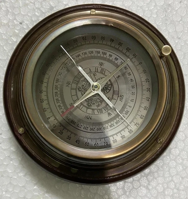 Boussole à cadran solaire en laiton avec niveau à bulle 7,6 cm [122