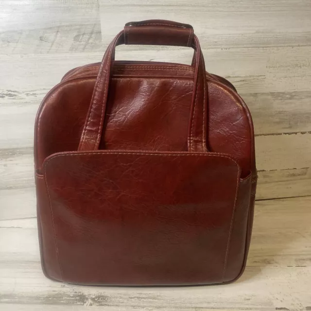 VTG Samsonite Silhouette II Luggage Carry On Bag Overnight Burgundy Red 1970s