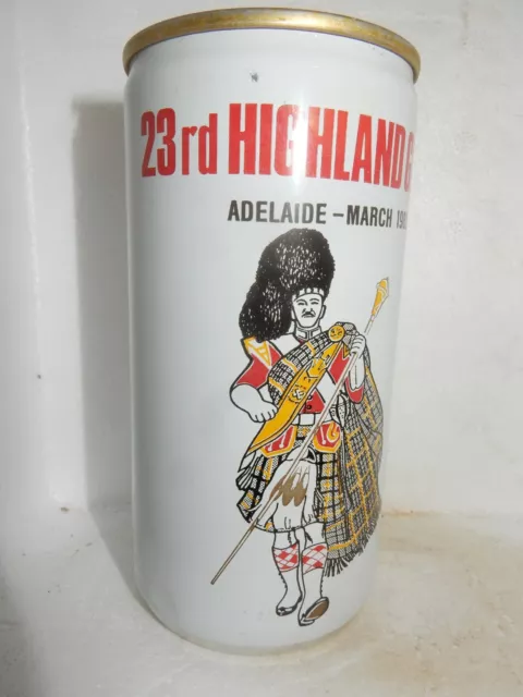 23rd HIGHLAND 1982 GAMES WEST END DRAUGHT Beer can from AUSTRALIA (375ml) Empty