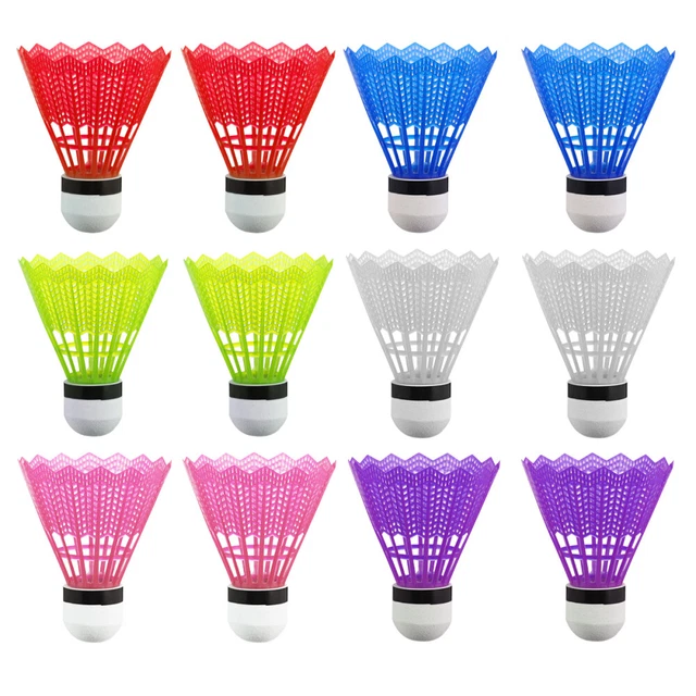 Nylon Badminton Colorful Shuttlecock Plastic Badminton Shuttlecocks
