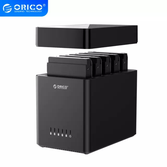 ORICO Hard Drive Enclosure for PC Case Internal 5 Bay Hot Swap for 3.5” HDD 80TB