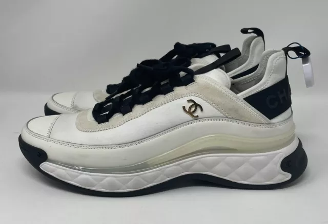 CHANEL WOMENS QUILTED Sport Trail Sneakers Runners Ivory Size 41 11 £947.40  - PicClick UK