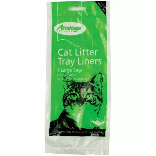 Armitage Cat Litter liners Large  52x40cm  6-Pack - Hygienic Pet Disposal Bag