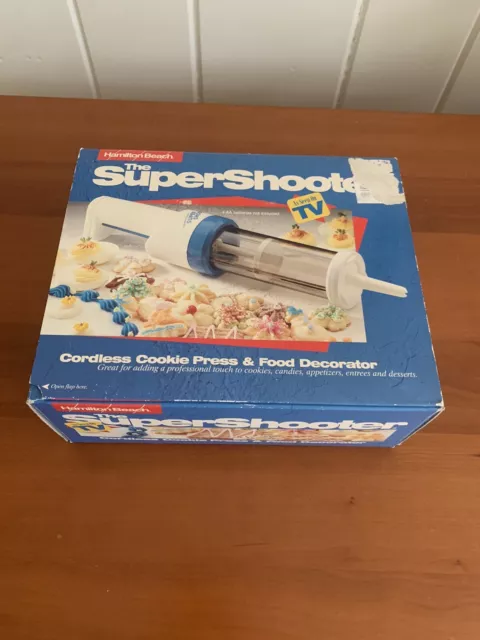 Hamilton Beach The Super Shooter Cordless Cookie Press & Decorator Vintage NEW