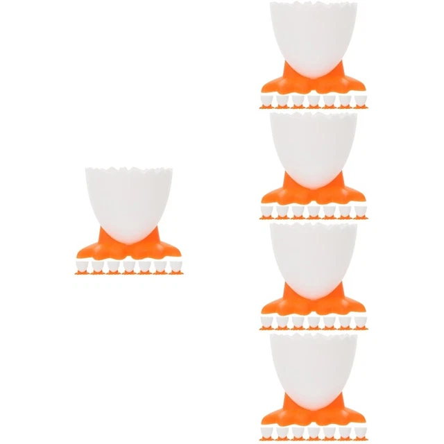 Contenitore per uova piede contenitore per frigorifero vassoio per trucco uovo stoviglie arancione Pp