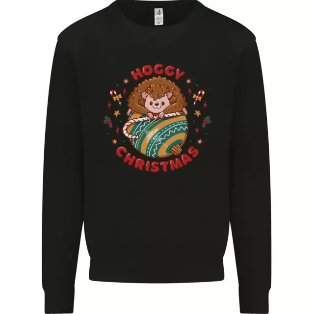 Funny Hoggy Christmas Hedgehog Kids Sweatshirt Jumper