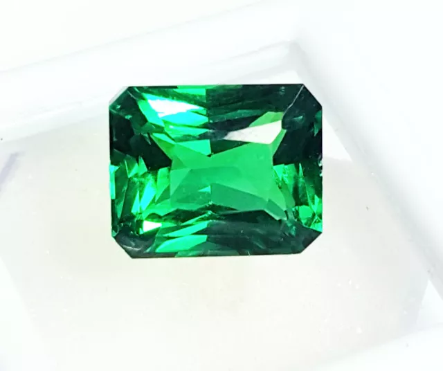 Princess Cut Emerald Natural Tsavorite Garnet 9 Ct Certified Loose Gemstone R506