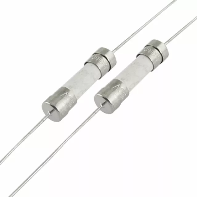 T5A 5A 250V Cilindrico 5 x 20mm Fusibile Ceramico 10 Pz