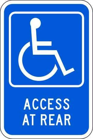 Lyle Hc-013-12Ha Access At Rear Parking Sign,18" X 12