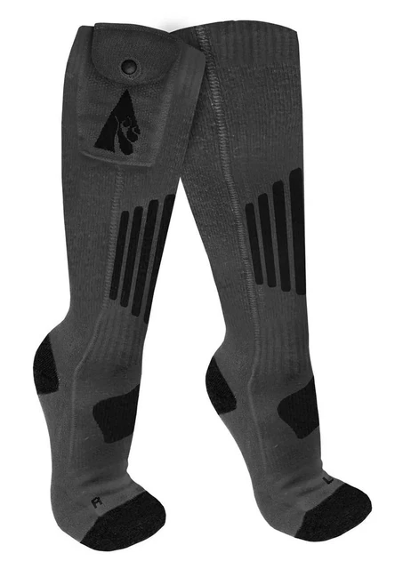 ActionHeat 2.0 Wool 3.7V Rechargeable Heated Socks (Socks Only) Black