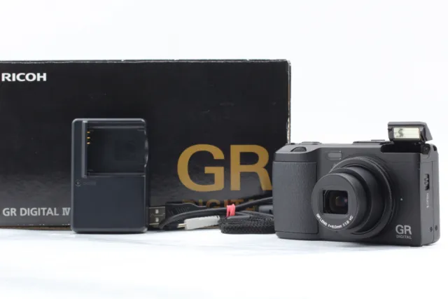 [Near MINT] RICOH GR DIGITAL IV 10.1 MP DIGITAL Camera Black body From JAPAN