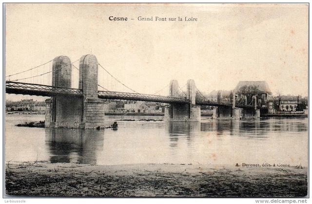 58 COSNE SUR LOIRE - grand pont sur la loire