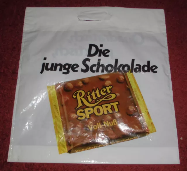 dachbodenfund plastiktüte alt ritter sport tragetasche plastik tüte sammler deko