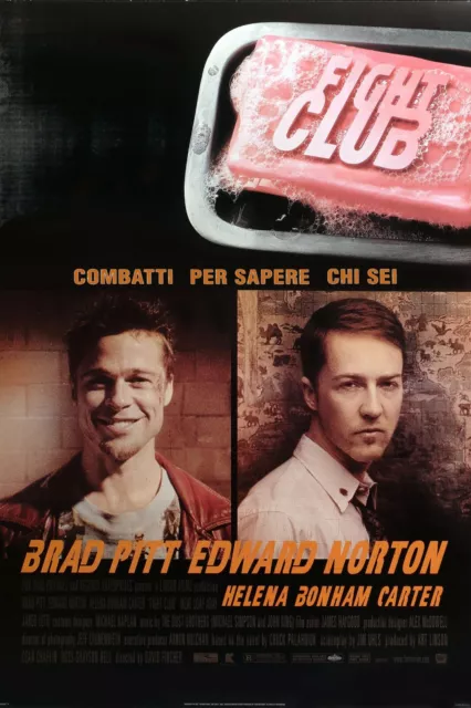 Fight Club Film 1999 Poster Locandina 45X32Cm Cinema Brad Pitt