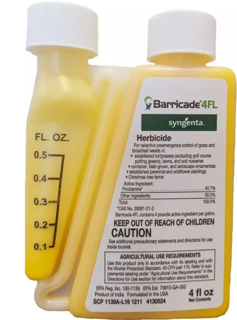 Barricade 4FL Selective Pre-emergent Herbicide For Broadleaf Weeds by Syngenta